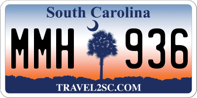 SC license plate MMH936