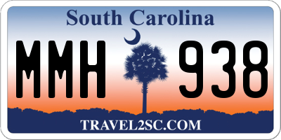 SC license plate MMH938