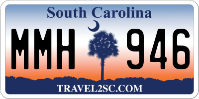 SC license plate MMH946
