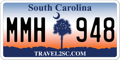 SC license plate MMH948