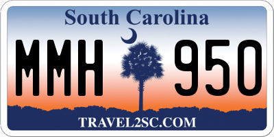 SC license plate MMH950
