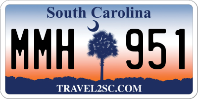 SC license plate MMH951