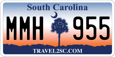 SC license plate MMH955