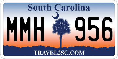 SC license plate MMH956