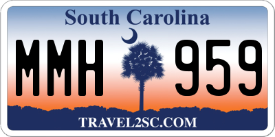SC license plate MMH959