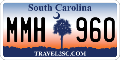 SC license plate MMH960