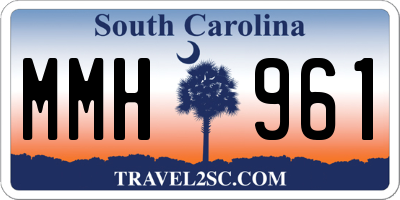 SC license plate MMH961