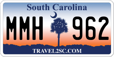 SC license plate MMH962