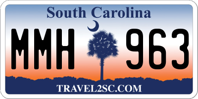 SC license plate MMH963