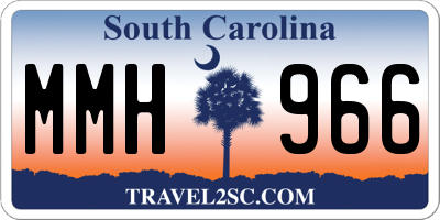 SC license plate MMH966