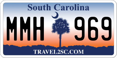 SC license plate MMH969