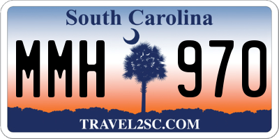SC license plate MMH970