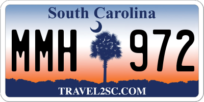 SC license plate MMH972