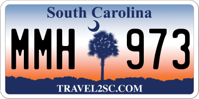 SC license plate MMH973