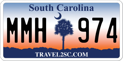 SC license plate MMH974