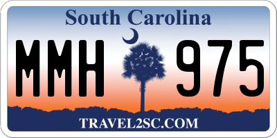 SC license plate MMH975