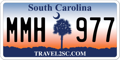 SC license plate MMH977