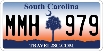 SC license plate MMH979