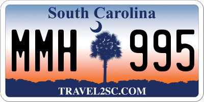 SC license plate MMH995