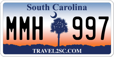 SC license plate MMH997