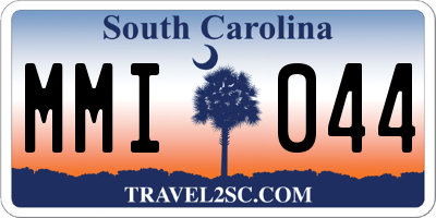 SC license plate MMI044