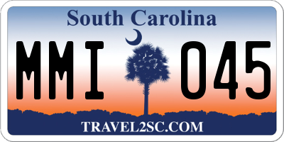 SC license plate MMI045