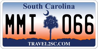 SC license plate MMI066