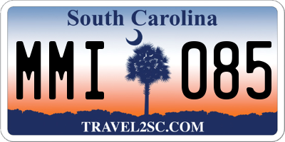 SC license plate MMI085