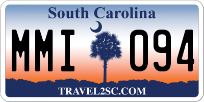 SC license plate MMI094