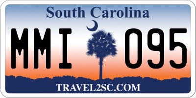 SC license plate MMI095