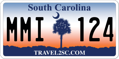 SC license plate MMI124
