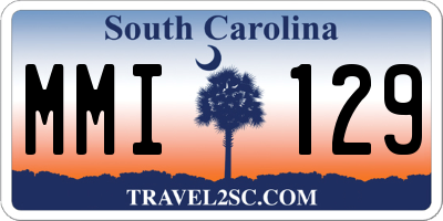 SC license plate MMI129