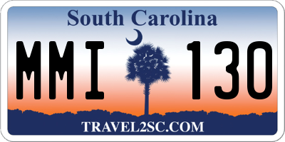 SC license plate MMI130