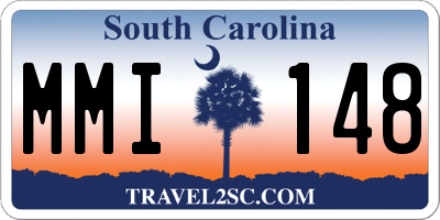 SC license plate MMI148