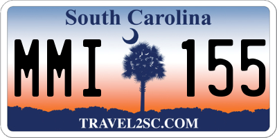 SC license plate MMI155