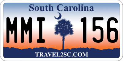 SC license plate MMI156