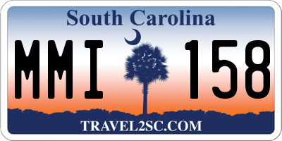 SC license plate MMI158
