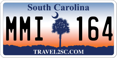 SC license plate MMI164