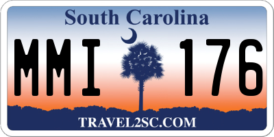 SC license plate MMI176