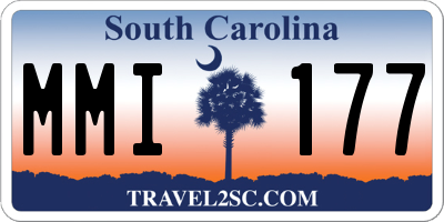 SC license plate MMI177