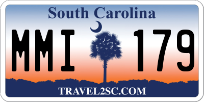 SC license plate MMI179