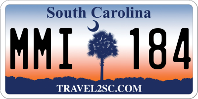 SC license plate MMI184