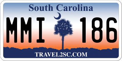 SC license plate MMI186
