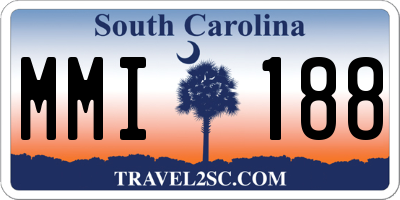 SC license plate MMI188