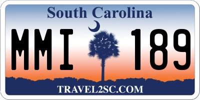SC license plate MMI189
