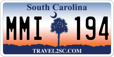 SC license plate MMI194