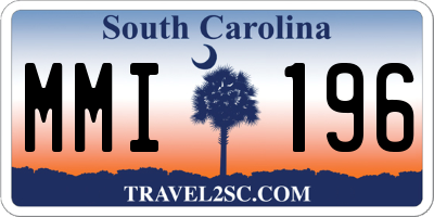SC license plate MMI196