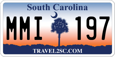 SC license plate MMI197