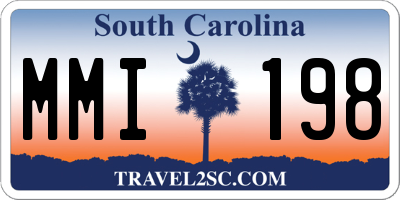 SC license plate MMI198