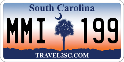SC license plate MMI199